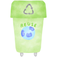 verde reuso Lixo png