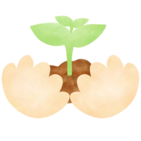 Hand with tree png