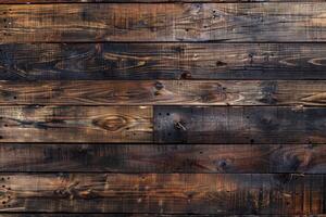 AI generated Rustic Wooden Plank Wall photo