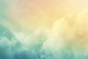 AI generated Dreamy Pastel Cloudscape Background photo