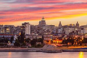 horizonte de la Habana, o habana, el capital y mas grande ciudad de Cuba foto