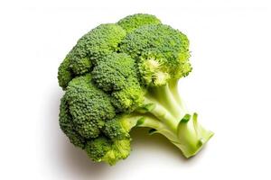 AI generated Broccoli isolated on white background.Generative Ai. photo