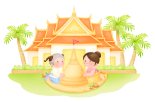 Sand Pagoda Festival Cartoon png