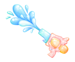 Songkran festival water gun splash png