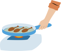 braten Hähnchen Illustration png