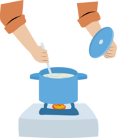 ébullition soupe illustration png