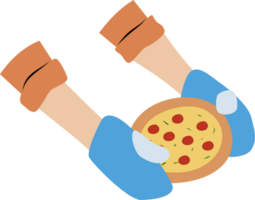 assar pizza ilustração png