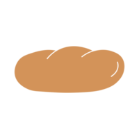 bread isolated on white. simple bread icon png