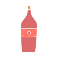bottiglia di vino. semplice vino icona png