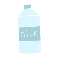 Leche botella aislado en blanco. sencillo Leche botella icono png