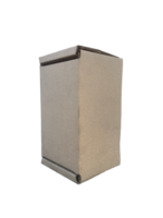 diagonaal karton doos Aan transparant achtergrond klaar voor gebruik png
