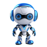 ai generiert 3d Karikatur Roboter süß Roboter ai Roboter Logo Illustration Nein Hintergrund png