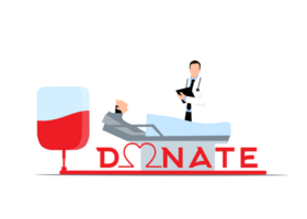 Blood donation volunteer png