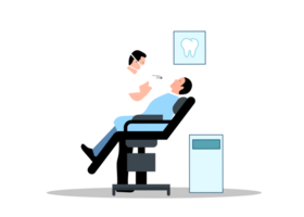 dentista ufficio illustrazione, png