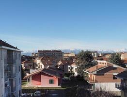 Skyline view of the city of Settimo Torinese photo