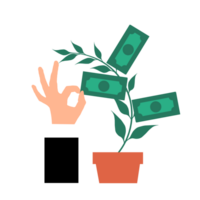 money plant and profit png