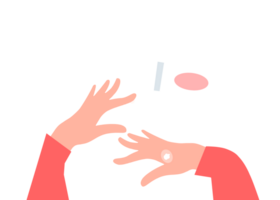 hands reaching for a tube of skin care lotion png