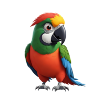 parrot cartoon illustration, png, transparent background png