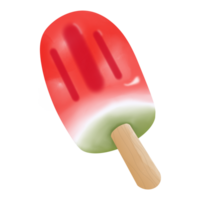 vermelho Melancia gelo creme png