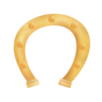 golden lucky horseshoe png