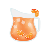 laranja suco dentro jarro png