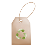 recycle paper tag png