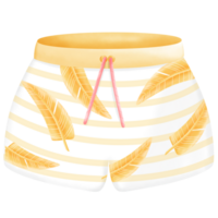 Feather print beach pants png