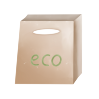 sac en papier écologique png