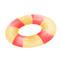 red and yellow  Rubber ring png