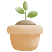 pequeño árbol en maceta png