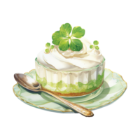 AI generated Saint Patrick Dessert Illustration png