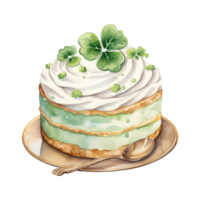 ai généré Saint patrick dessert illustration png