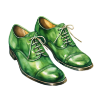 AI generated Leprechaun Shoes Illustration png