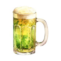 AI generated Green Beer Illustration png