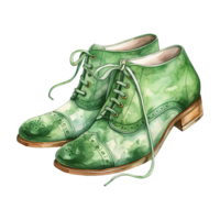 AI generated Leprechaun Shoes Illustration png