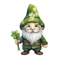 ai généré vert gnome illustration png