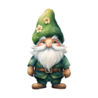 ai genererad grön gnome illustration png