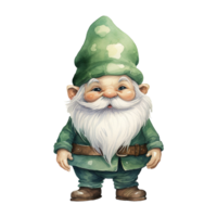 ai genererad grön gnome illustration png