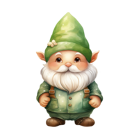 ai genererad grön gnome illustration png