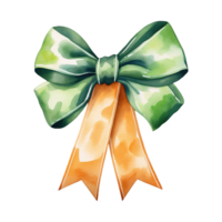 AI generated Irish Ribbon Illustration png