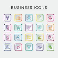 Free vector business icon collections