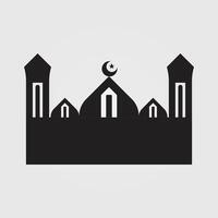 free vector black mosque illustration