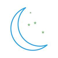 Moon and Stars Vector Icon