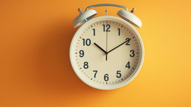 AI generated A classroom clock ticking away the minutes photo