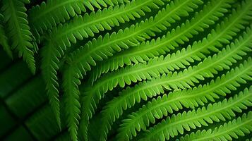 AI generated Abstract hyper zoom showcasing the detail of a fern leaf photo