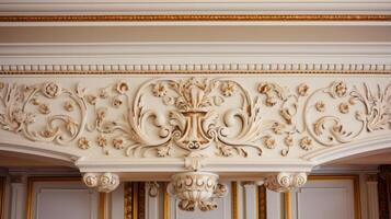AI generated Decorative motifs in a historic residence photo