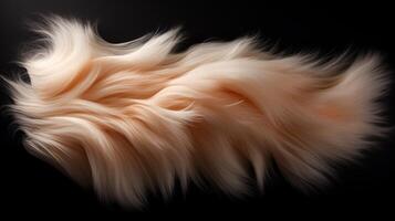 AI generated Graceful and flowing abstract fur composition photo