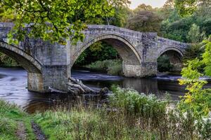 Beautiful view of the bridge in Yorkshire photo