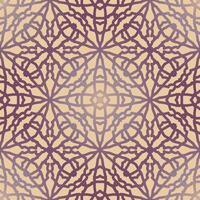 Abstract monochrome vector ornament in oriental style. Ornamental pattern. Arabic seamless pattern. Moroccan background.