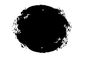 Ink splat overlaid by dots in black and white. Vector illustration